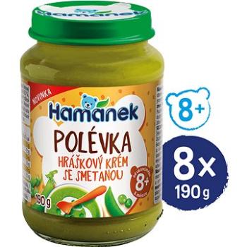 HAMÁNEK Hráškový krém so smotanou polievka 8× 190 g (18595139797437)