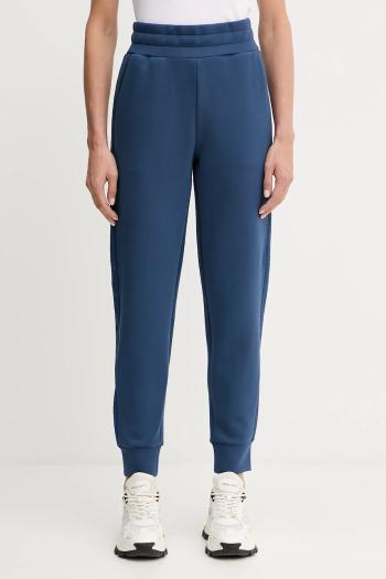 Tepláky Guess NEW VICTOIRE modrá farba, s nášivkou, W5YB11 KBYE2