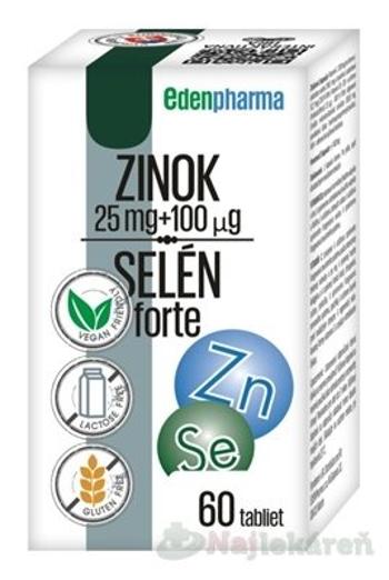 EDENPharma ZINOK 25 mg + SELÉN 100 µg forte 60 tabliet