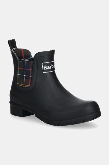 Gumáky Barbour Kingham dámske, čierna farba, LRF0088BK11