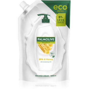 Palmolive Naturals Milk & Honey antistresový sprchový gél náhradná náplň 1000 ml