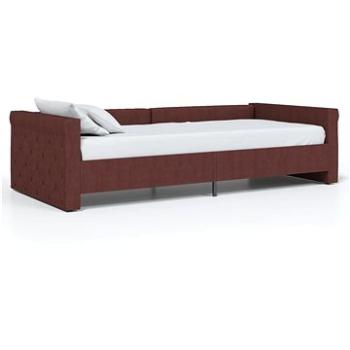 Váľanda s USB fialová, textil 90 × 200 cm, 337200