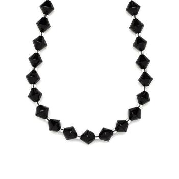 Turmalin fekete fazettált lampion 8x8mm