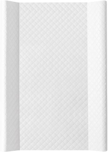 Pelenkázó alátét CEBA BABY Comfort Pelenkázó alátét kemény lappal 50 × 80 cm, Caro fehér