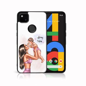 MY ART Silikónový obal Google Pixel 4a LOVING MOM (115)