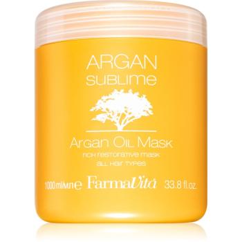 FarmaVita Argan Sublime regeneračná a hydratačná maska na vlasy 1000 ml