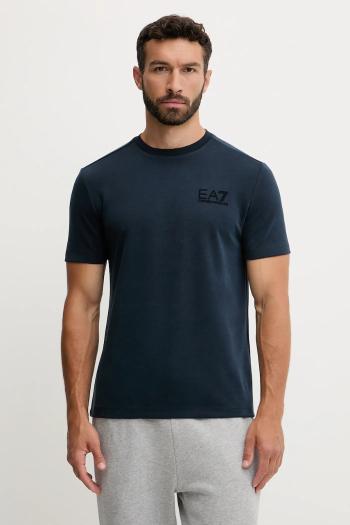 Tričko EA7 Emporio Armani pánske, tmavomodrá farba, jednofarebné, AF13862.7M000756