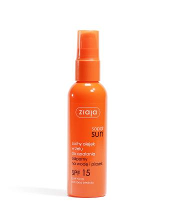 Ziaja Suchý olej na opaľovanie v géle SPF 15 Sun (Dry Oil in Gel) 90 ml