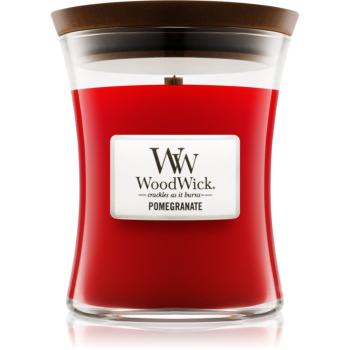 Woodwick Pomegranate vonná sviečka s dreveným knotom 275 g