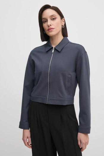 Bunda Calvin Klein Jeans dámska, šedá farba, prechodná, J20J225059