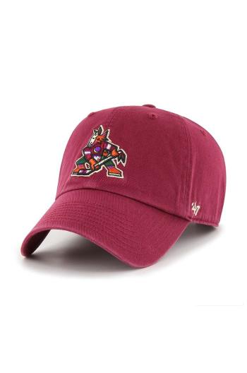 Bavlnená šiltovka 47 brand NHL Arizona Coyotes červená farba, s nášivkou, H-RGW21GWS-CAD