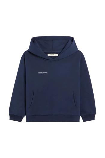 Mikina Pangaia KIDS' 365 MIDWEIGHT HOODIE tmavomodrá farba, s kapucňou, 10000428