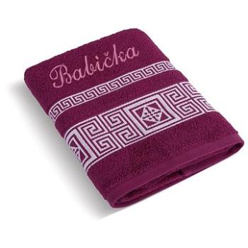 BELLATEX s.r.o. Froté uterák 50 × 100 grécka kolekcia 155/022 s výšivkou Babička (3658)