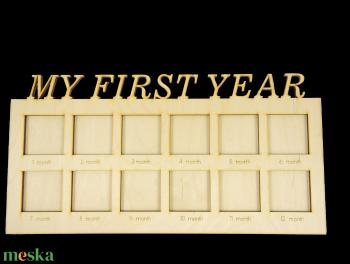 My First Year, képkeret babaköszöntésre, első évem képkeret