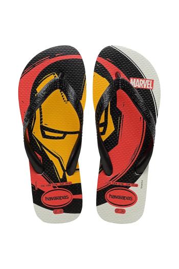 Šľapky Havaianas TOP MARVEL pánske, čierna farba, 4146953-0001