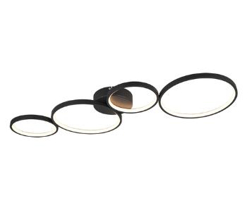 LED stropné osvetlenie Trio Rondo čierna 622610432