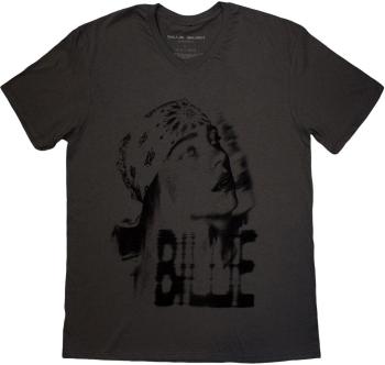 Billie Eilish Tričko Tonal Bandana Photo Unisex Charcoal Grey XL