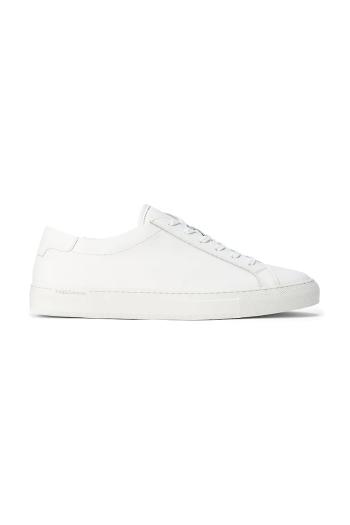 Kožené tenisky Polo Ralph Lauren Jermain Lux pánske, biela farba, 809913531001
