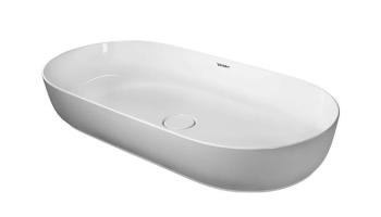 DURAVIT - Luv Umývadlo na dosku, 80x40 cm, WonderGliss, biela 03798000001
