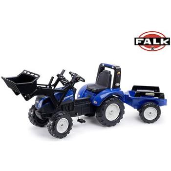 Falk - Šliapací traktor 3090M New Holland T8 s nakladačom a vlečkou (3016203090134)