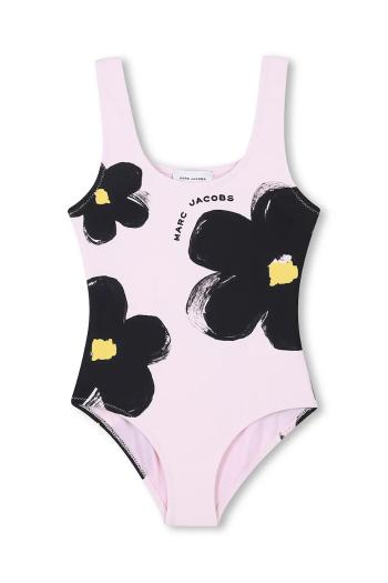 Jednodielne detské plavky Marc Jacobs ružová farba, W60525