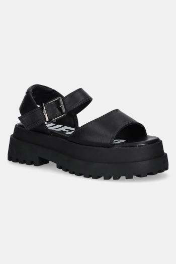 Sandále Buffalo Pluto Jojo čierna farba, na platforme, 1602267-BLK