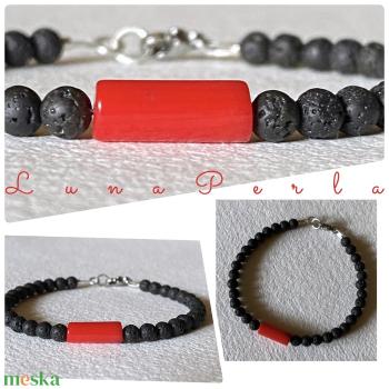 Korall - láva karkötő