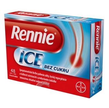 RENNIE ICE bez cukru 2x24 žuvacích tabliet