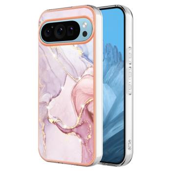 IMD MARBLE Ochranný kryt pre Google Pixel 9 / Pixel 9 Pro ROSE GOLD