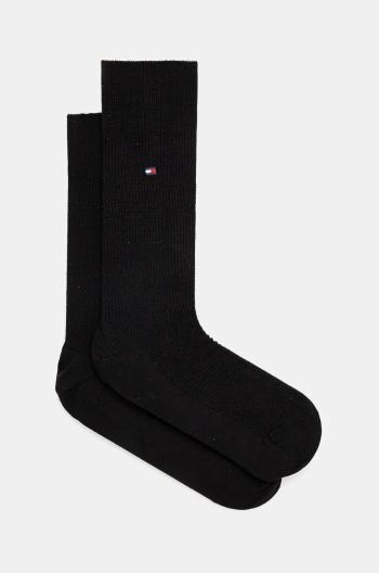 Vlnené ponožky Tommy Hilfiger čierna farba, 701228790