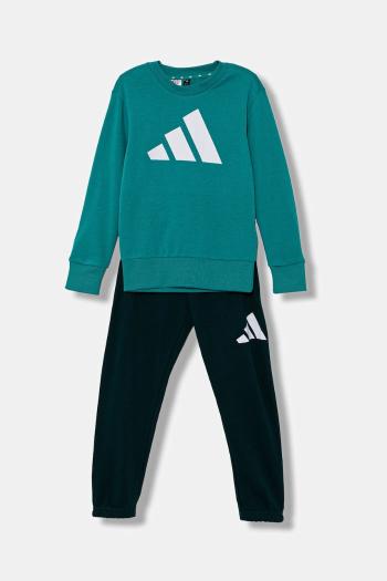 Detská tepláková súprava adidas zelená farba, JW2436