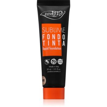 puroBIO Cosmetics Sublime tekutý make-up odtieň 01 30 ml