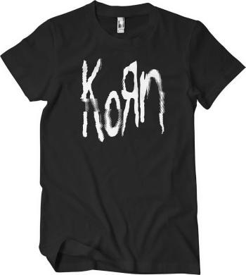 Korn Tričko Glitch Logo Unisex Black XL