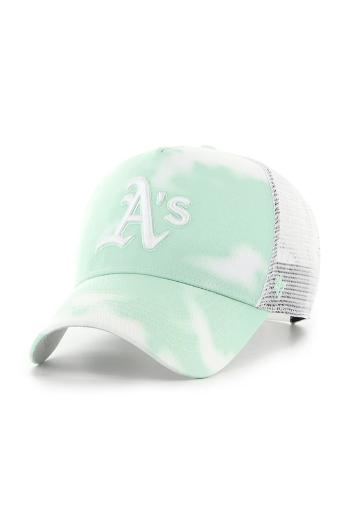 Šiltovka 47 brand MLB Oakland Athletics zelená farba, s nášivkou, B-ITCDT18PTP-B0