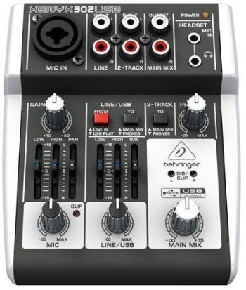 Behringer XENYX 302 USB Analógový mixpult