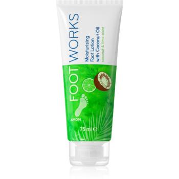 Avon Foot Works Coconut Oil hydratačné mlieko na nohy 75 ml