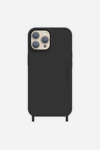 Puzdro na mobil LaCoqueFrançaise iPhone 16 Plus čierna farba