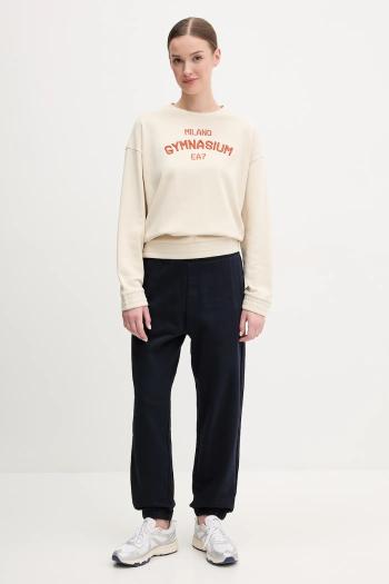 Tepláková súprava EA7 Emporio Armani dámska, béžová farba, AF12473.7W000488