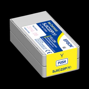 Epson SJIC22P(Y) C33S020604 pre ColorWorks, žltá (yellow) originálna cartridge