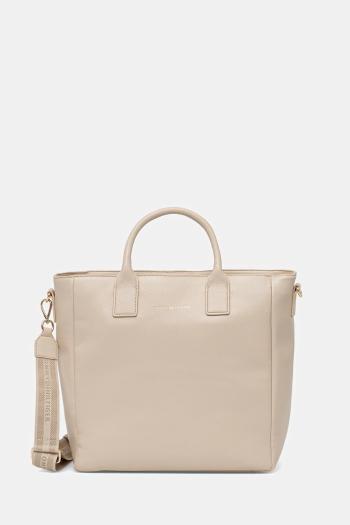 Kabelka Tommy Hilfiger béžová farba, AW0AW17971