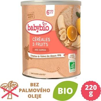 BABYBIO Ovocná kaša, banán, pomaranč, jablko, 220 g (3288131500133)