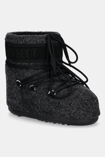 Snehule Moon Boot MB ICON LOW FELT čierna farba, 80D1409590 N003