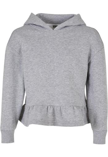 Urban Classics Girls Organic Volants Hoody grey - 158/164