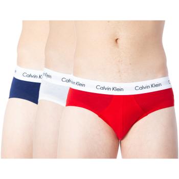 Calvin Klein Jeans  3 Hip Brief U2661G  Spodky Červená