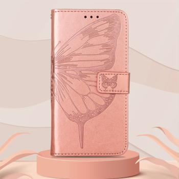 ART BUTTERFLY Peňaženkový obal pre Tecno Camon 18 Premier ružový