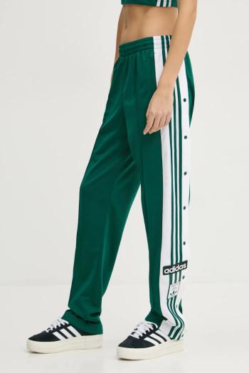 Nohavice adidas Originals Adibreak dámske, zelená farba, vzorované, JD0852