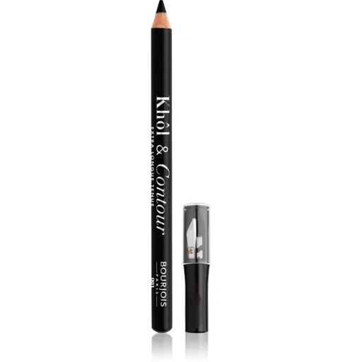 Bourjois Khôl & Contour Extra Longue Tenue dlhotrvajúca ceruzka na oči so strúhatkom odtieň 001 Noir-issime 1,2 g