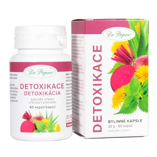 Dr.Popov Bylinné kapsle Detoxikace 60 kapsúl