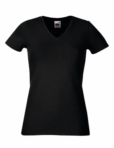 GI.METAL Dámske tričko výstrih do V - 2 farby -POSLEDNÉ KUSY Červená,XXL