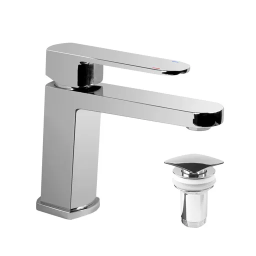Mereo Umývadlová stojanková batéria, Mada, bez výpuste, chróm, s  vyššou pákou CBQ10104MC
